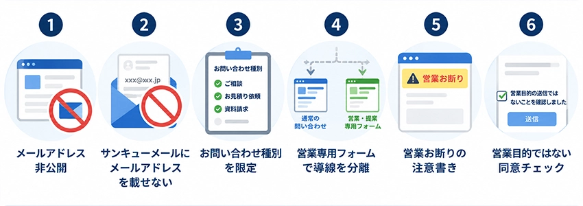 手動で送られてくる迷惑メールの対策方法