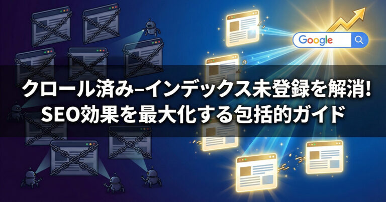 クロール済み – インデックス未登録を解消してSEO効果を最大化させる方法