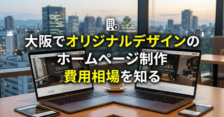 大阪でオリジナルデザインのホームページ制作にかかる費用相場