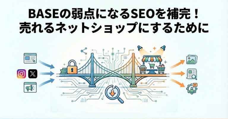 BASEの弱点であるSEOを補って低価格で売れるネットショップを作る