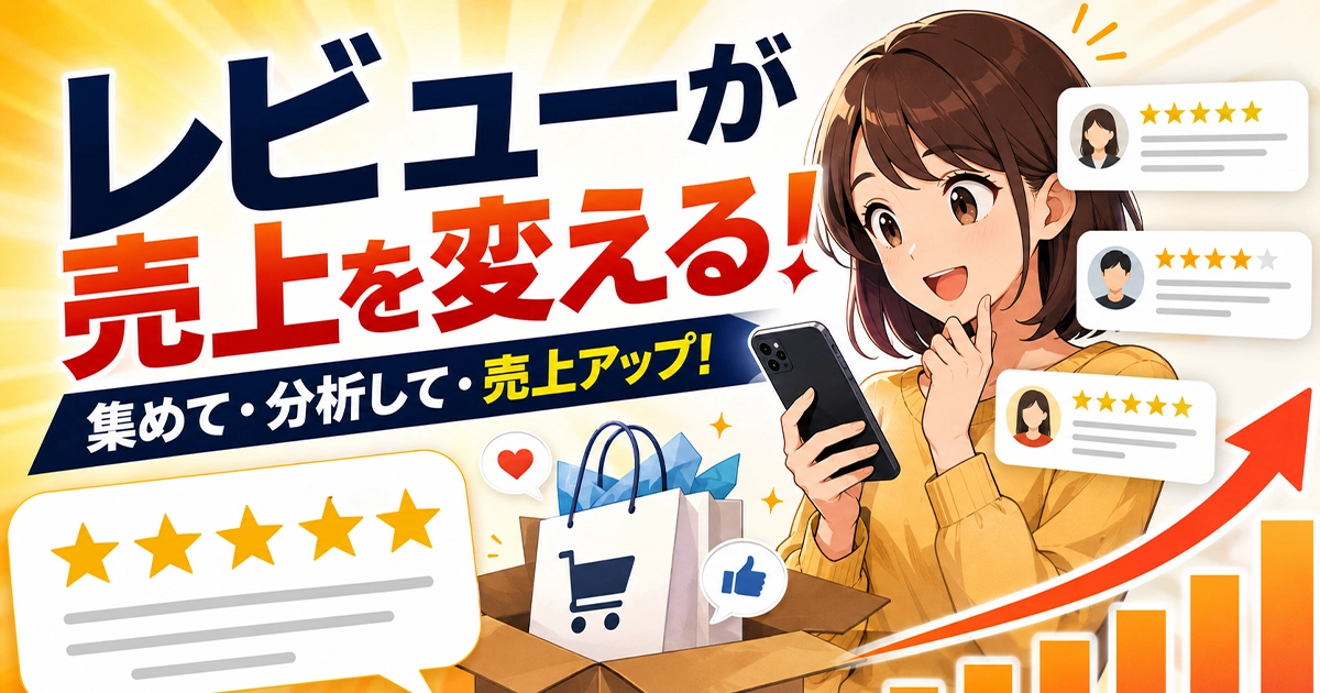 レビューが売上を変える!集めて・分析して・売上アップ