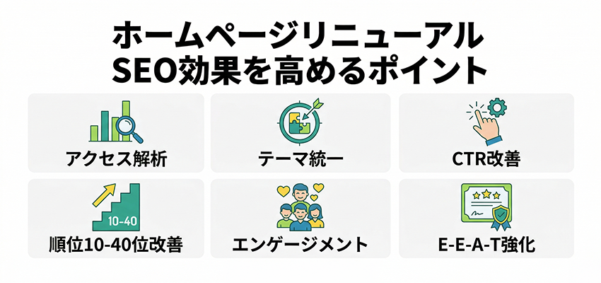 ホームページリニューアルでSEO効果を高めるためのポイント