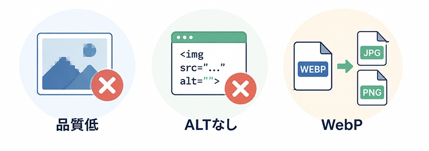 画像がクロール済み - インデックス未登録になる原因と対処法
