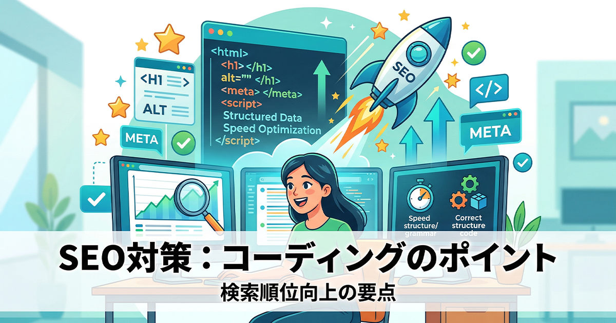 SEO対策:コーディングのポイント!検索順位向上の要点