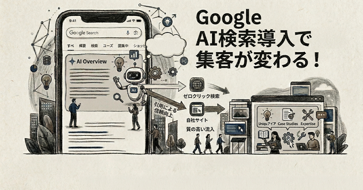 GoogleのAIによる概要で集客が変わる