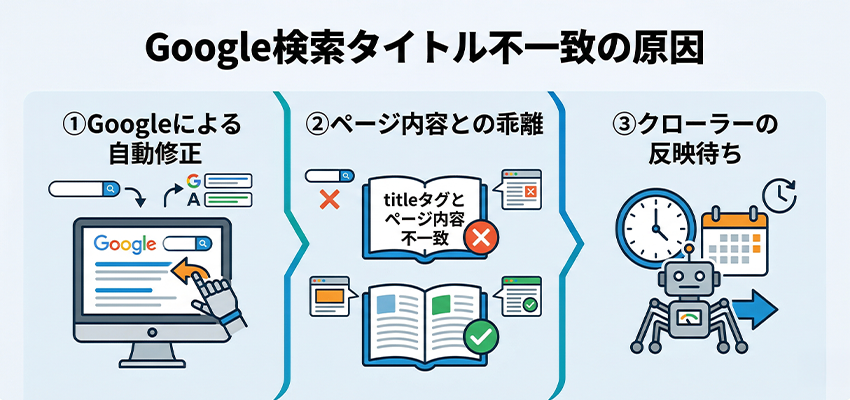 Googleの検索結果とタイトルが違う原因