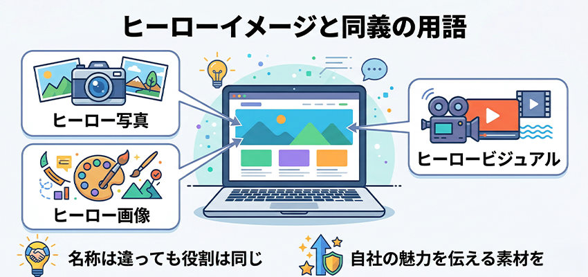 ヒーローイメージと同義の用語