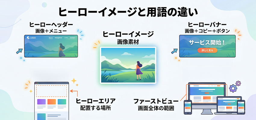 ヒーローイメージと混同されやすい用語との違い