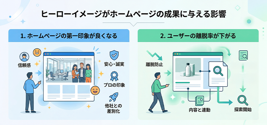 ヒーローイメージがホームページの成果に与える影響