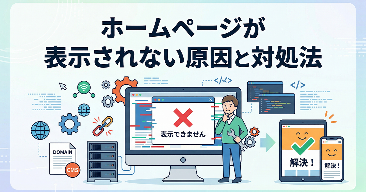 ホームページが表示されないリスク