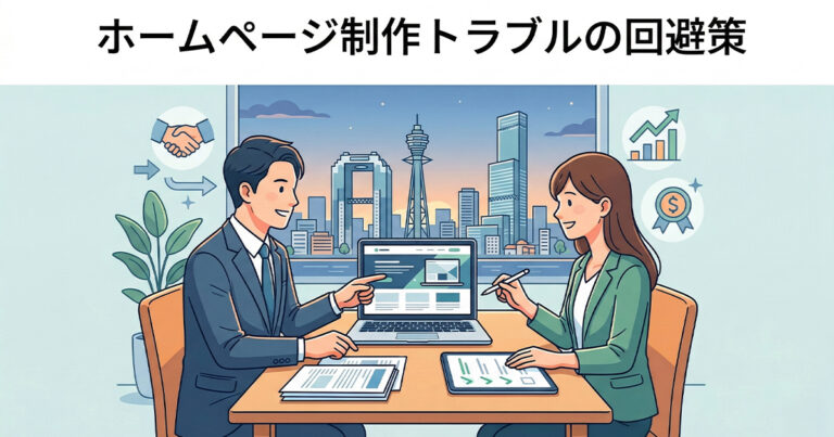 ホームページ制作でよくあるトラブル例と回避策！失敗を防ぐための注意点も解説