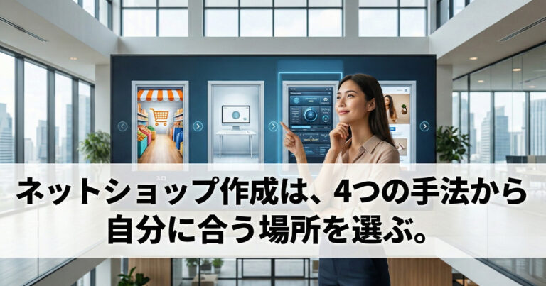 ネットで商品を販売する方法！ネットショップを作成する場所の選択肢とその特徴