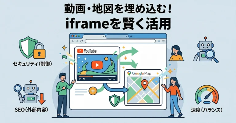 iframe（インラインフレーム）は使わないほうがいい？メリット・デメリットと注意点を解説