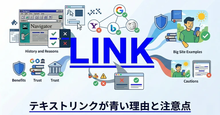 ホームページのテキストリンクが青色の理由とは？大手サイトのカラーも紹介