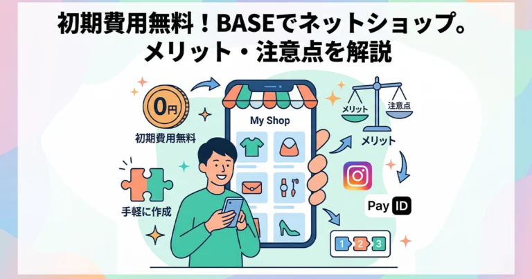 BASEとは？初期費用無料のネットショップの作り方と注意点