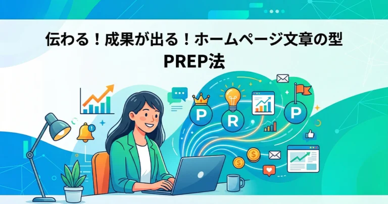 PREP法とは？例文付きで解説するホームページの文章の型