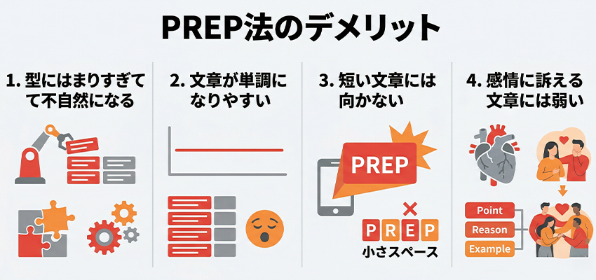PREP法を使うデメリット
