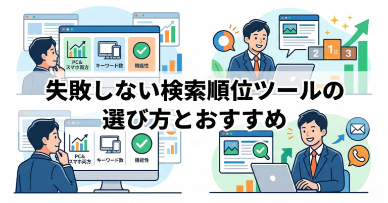 検索順位チェックツールを選ぶ時の注意点！おすすめツールも紹介