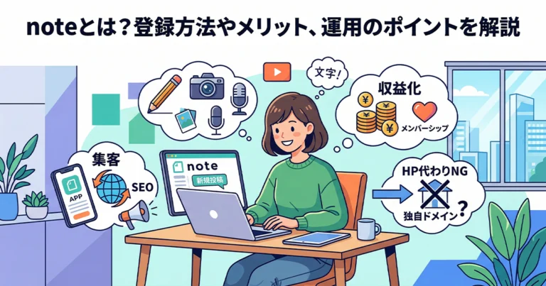 noteとは？登録方法やメリット、運用のポイントを解説