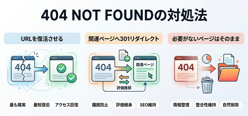 404 NOT FOUNDの対処法