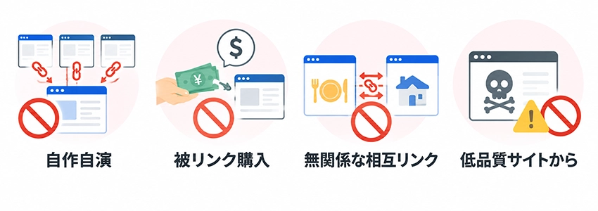被リンクを集める時に絶対にやってはいけない対策