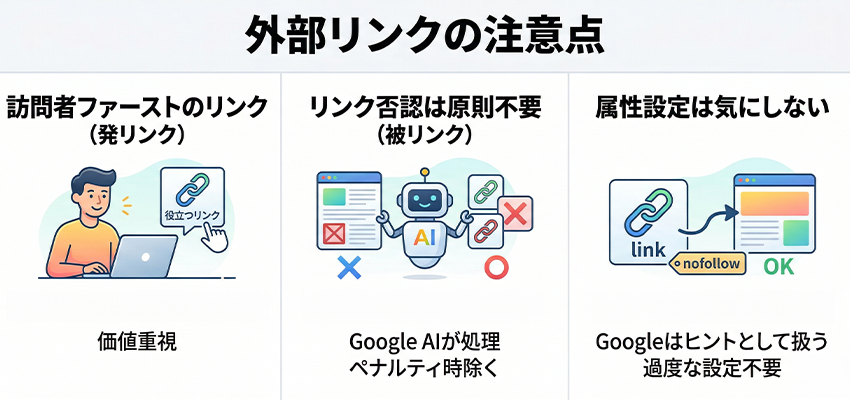 外部リンクの注意点