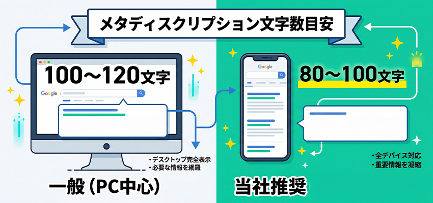 メタディスクリプションの文字数の目安