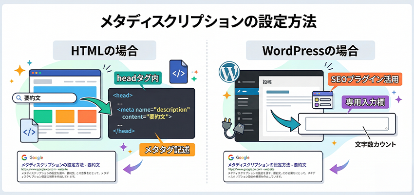 メタディスクリプションの設定方法
