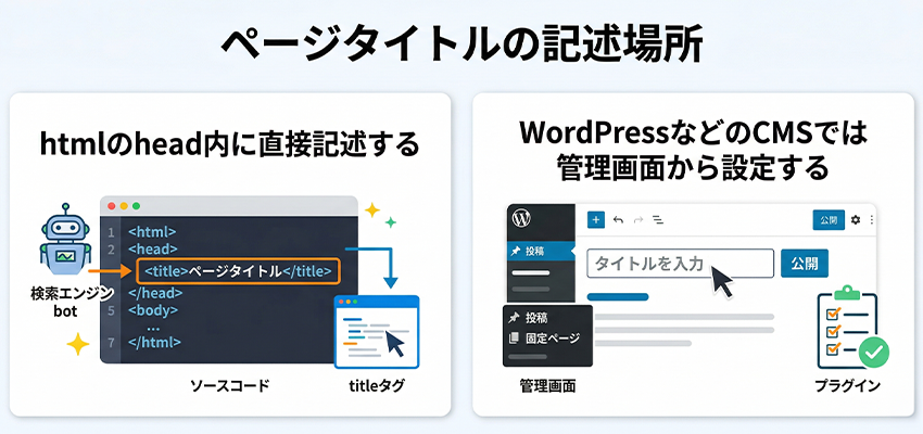 ページタイトルの記述場所