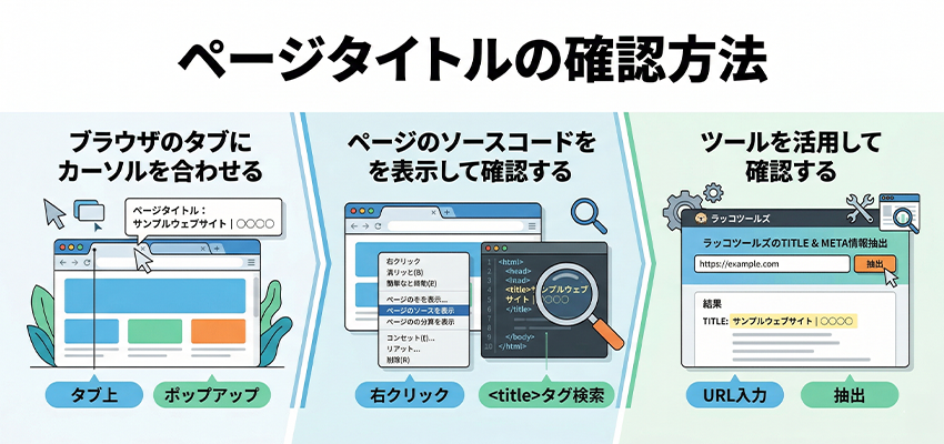 ページタイトルの確認方法