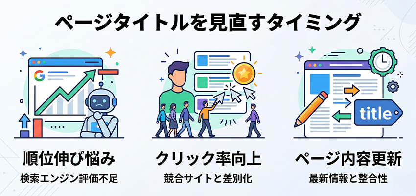 ページタイトルを見直すタイミング