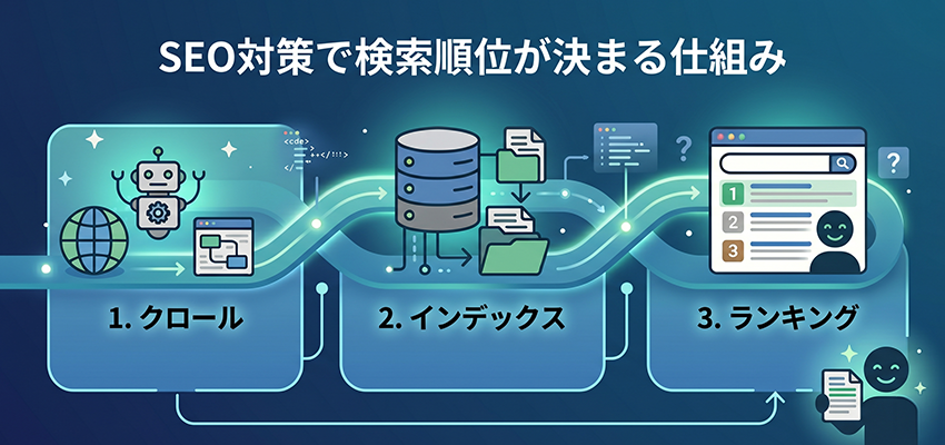 SEO対策で検索順位が決まる仕組み