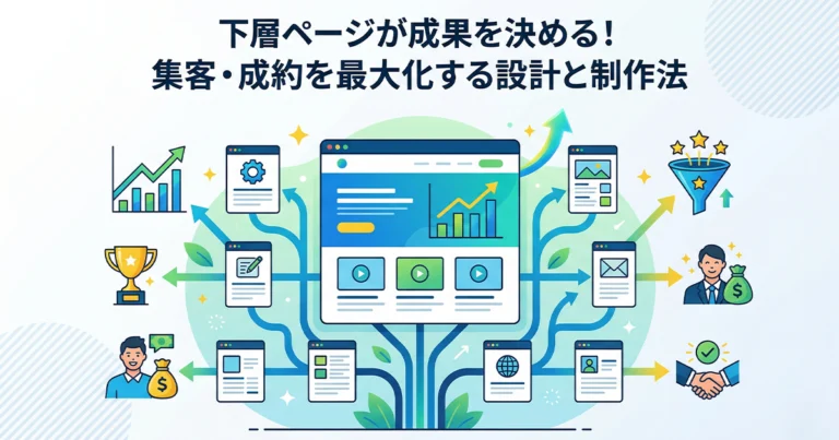 下層ページがホームページの成果を決める！集客と成約力を高める制作法