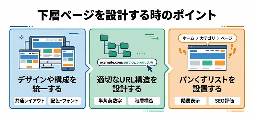 下層ページを設計する時のポイント