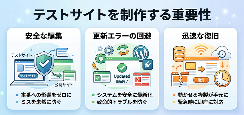 テストサイトを制作する重要性