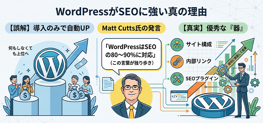 WordPressがSEOに強いと言われる理由