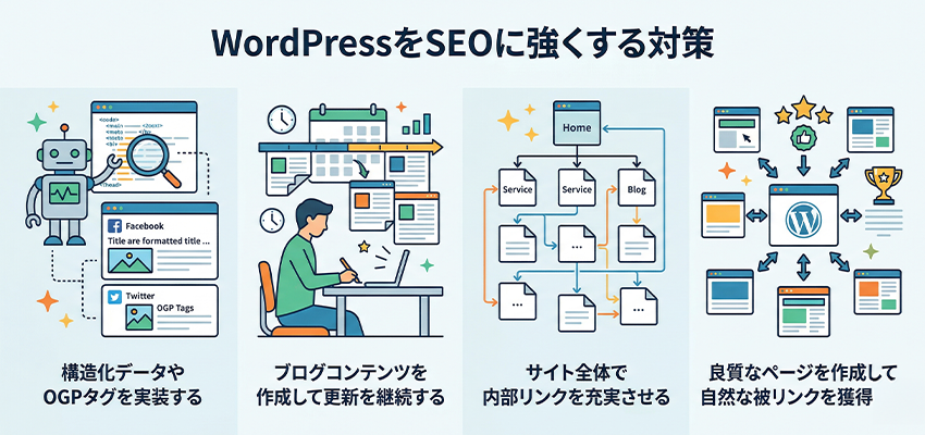 WordPressをSEOに強くするために必要な対策