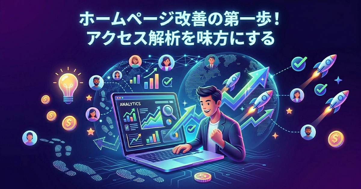 ホームページ改善の第一歩！アクセス解析を味方にする