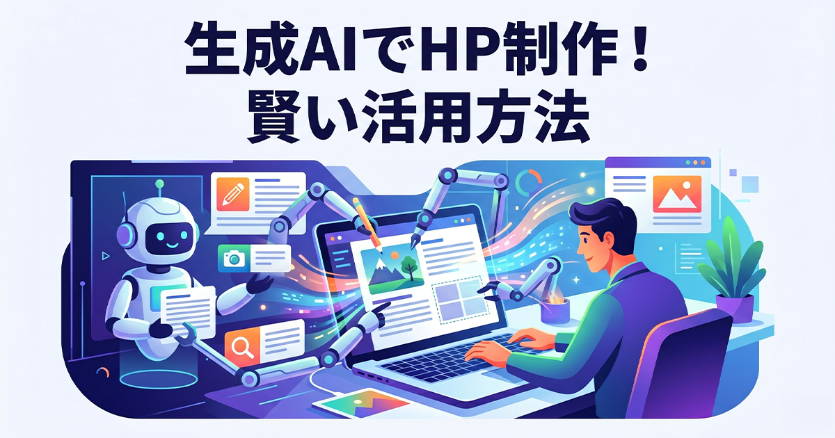 生成AIでホームページ制作!賢い活用方法
