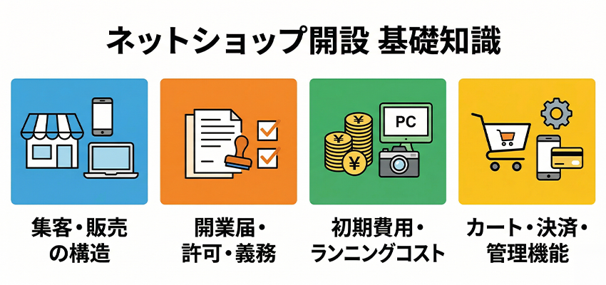 ネットショップの開設に必要な基礎知識