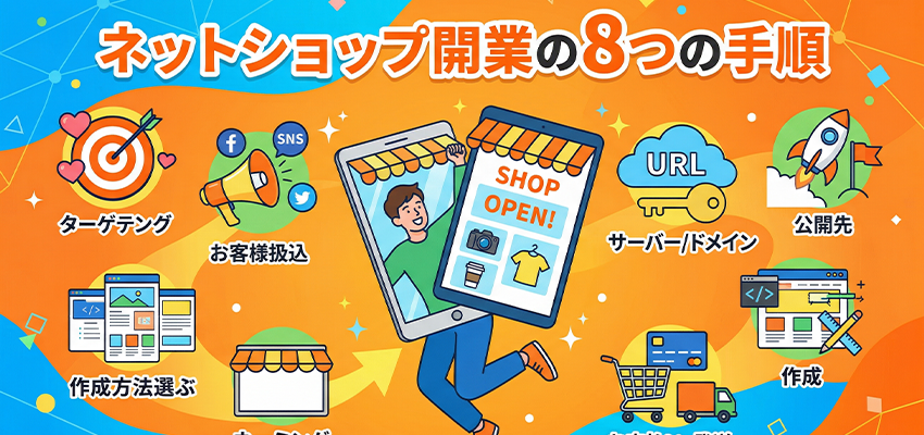 ネットショップ開業の8つの手順
