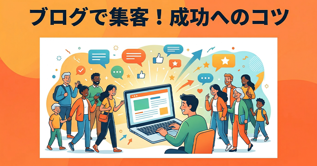 ブログで集客！成功のコツ
