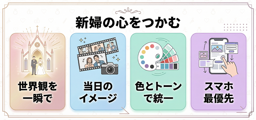 ブライダル・結婚式場のホームページで新婦の心をつかむデザインの考え方