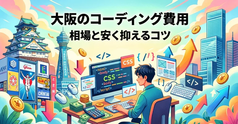 大阪でHTMLコーディングにかかる外注費用相場！代行業者も紹介