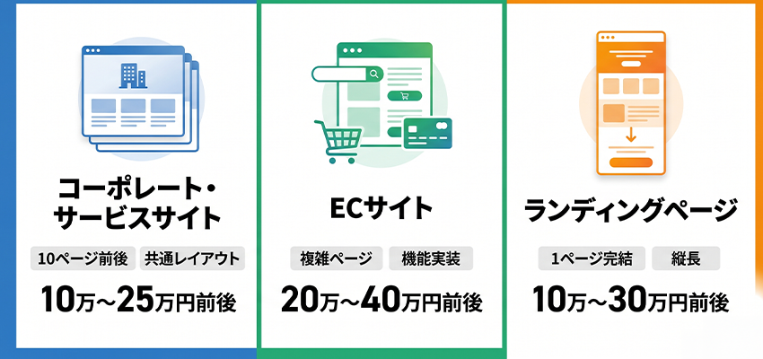 ホームページの種類別に見る大阪のコーディング料金相場