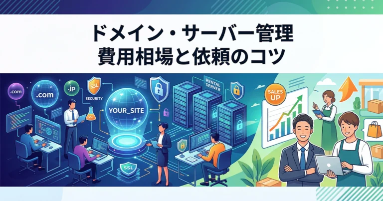 ドメインとサーバー管理を制作会社へ依頼した時の費用相場と依頼のコツ