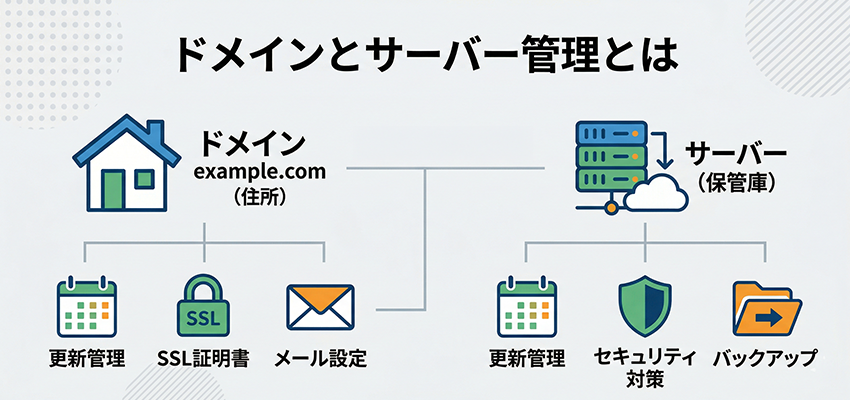 ドメインとサーバー管理とは