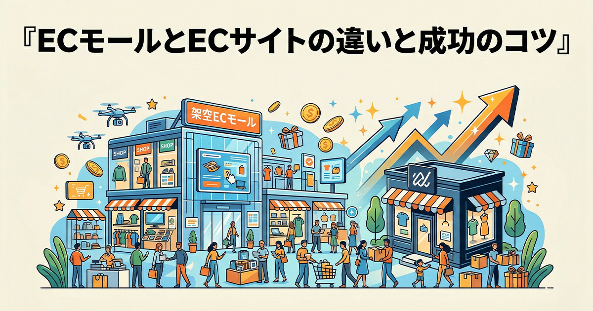 ECモールとECサイトの違いと成功のコツ