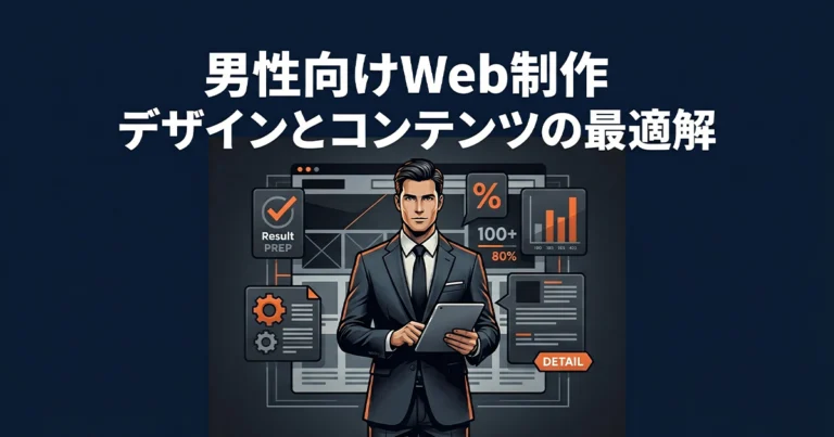 男性向けのホームページ制作法！デザインやコンテンツの作り方
