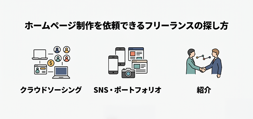 ホームページ制作を依頼できるフリーランスの探し方